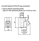 Bucher Spule 12VDC 27W fi16,2 h=53mm